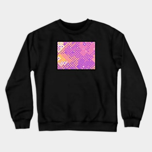 Sapphic Pride Abstract Rounded Circuits Crewneck Sweatshirt